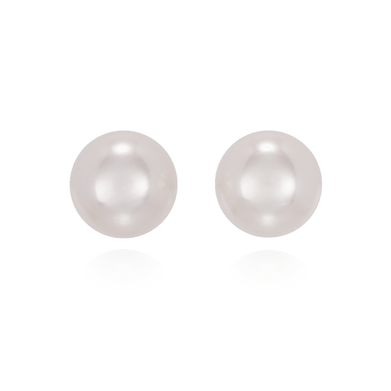 8-8.5mm Akoya Cultured Pearl Stud Earrings
