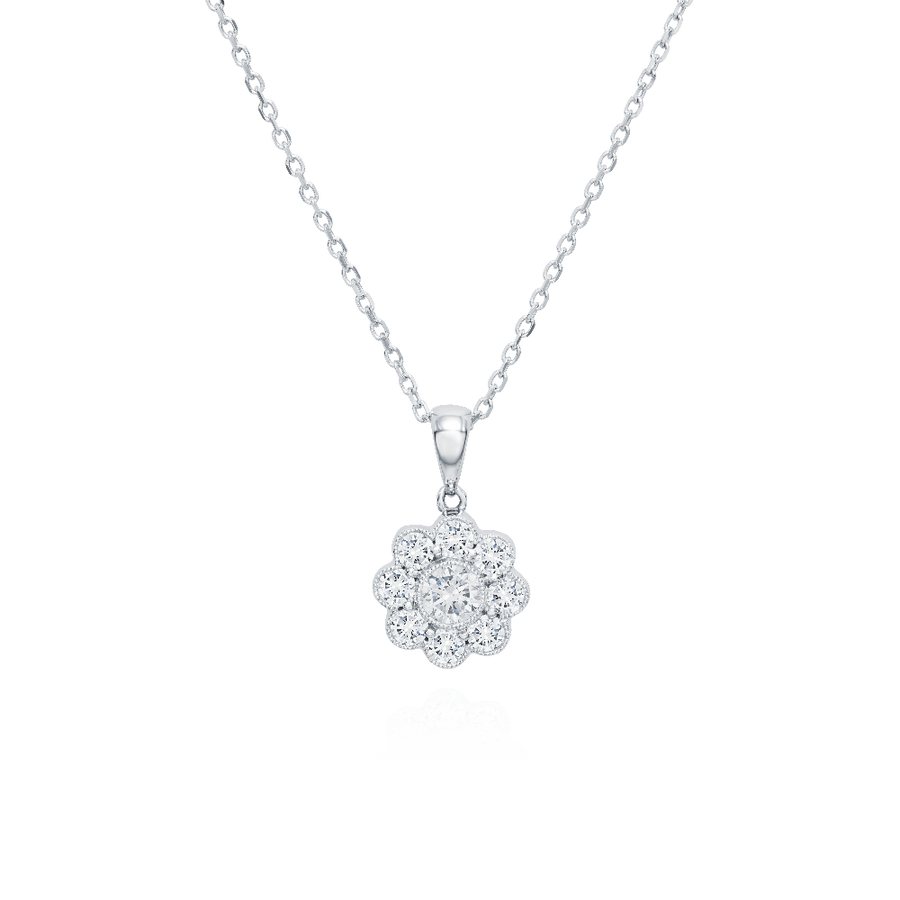 Diamond Daisy Pendant