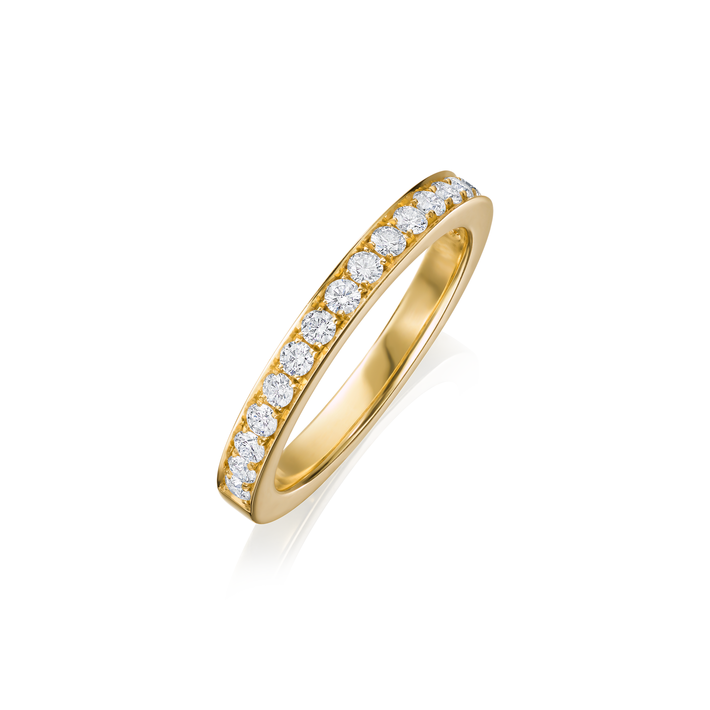 Skyline 2.5mm Diamond 18ct Yellow Gold Ring