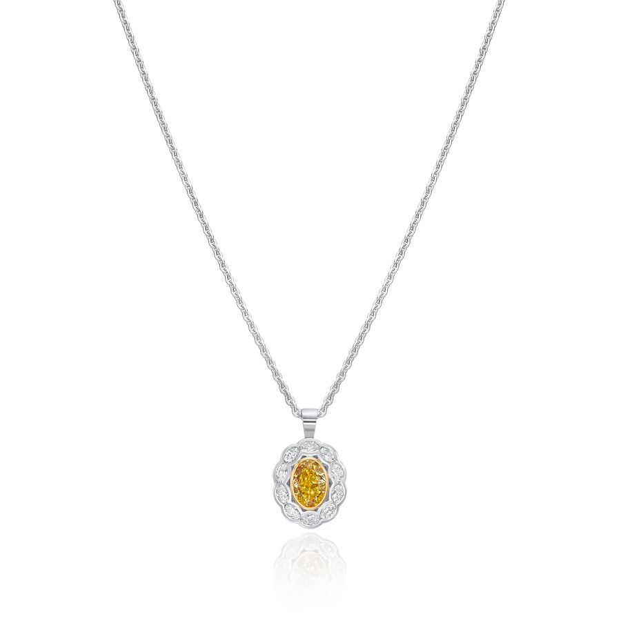 1.20cts Diamond Set Cluster Pendant