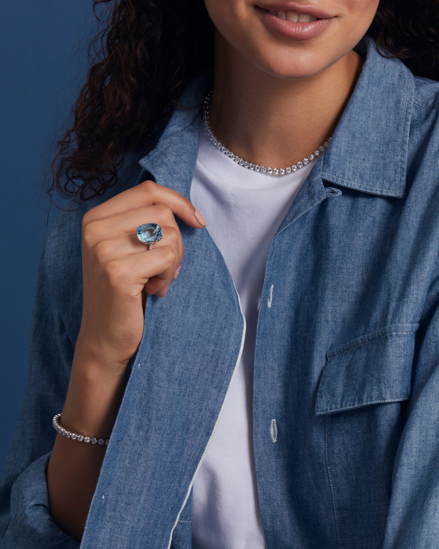 15.07cts Aquamarine and Diamond Ring