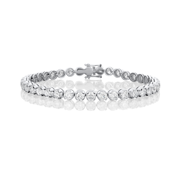 10.00ct Round Brilliant Cut Diamond Line Bracelet