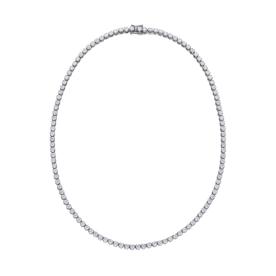 10.00cts Diamond Line Platinum Necklet