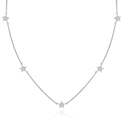 Diamond Set Star Choker Necklace