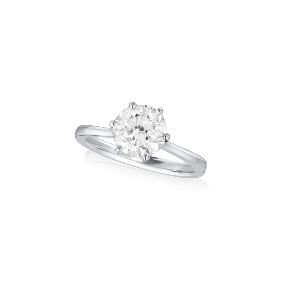 1.60cts Old-Cut Diamond Single Stone Engagement Ring