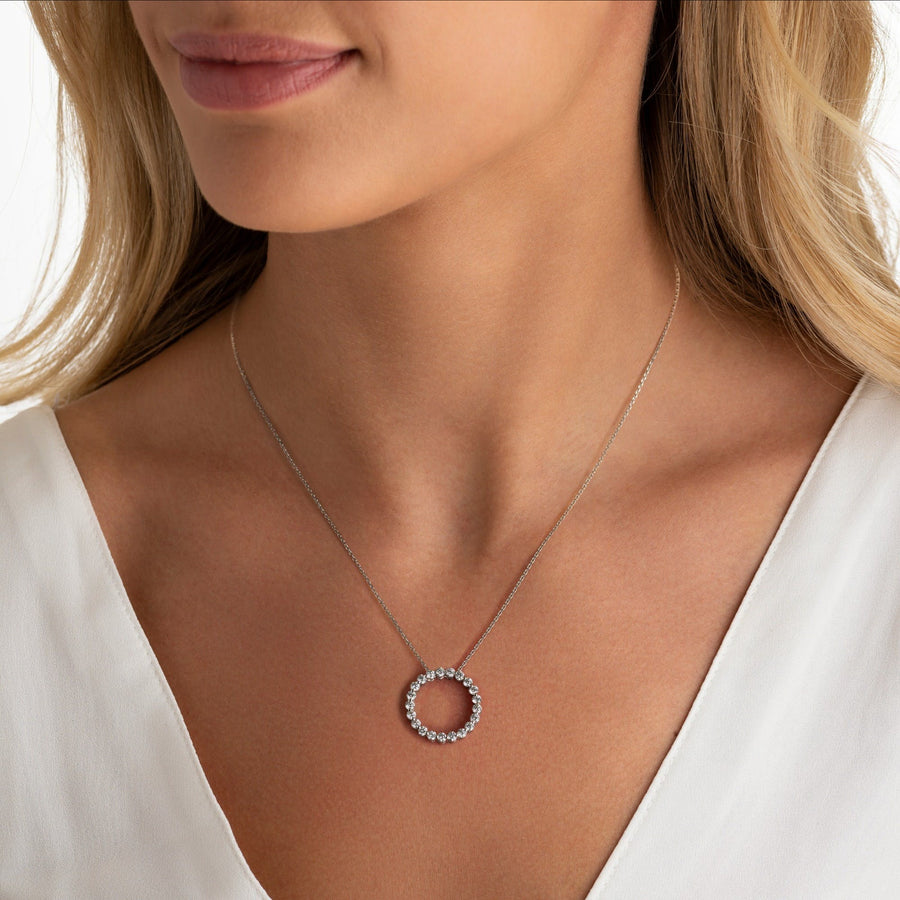 Diamond Circle Pendant