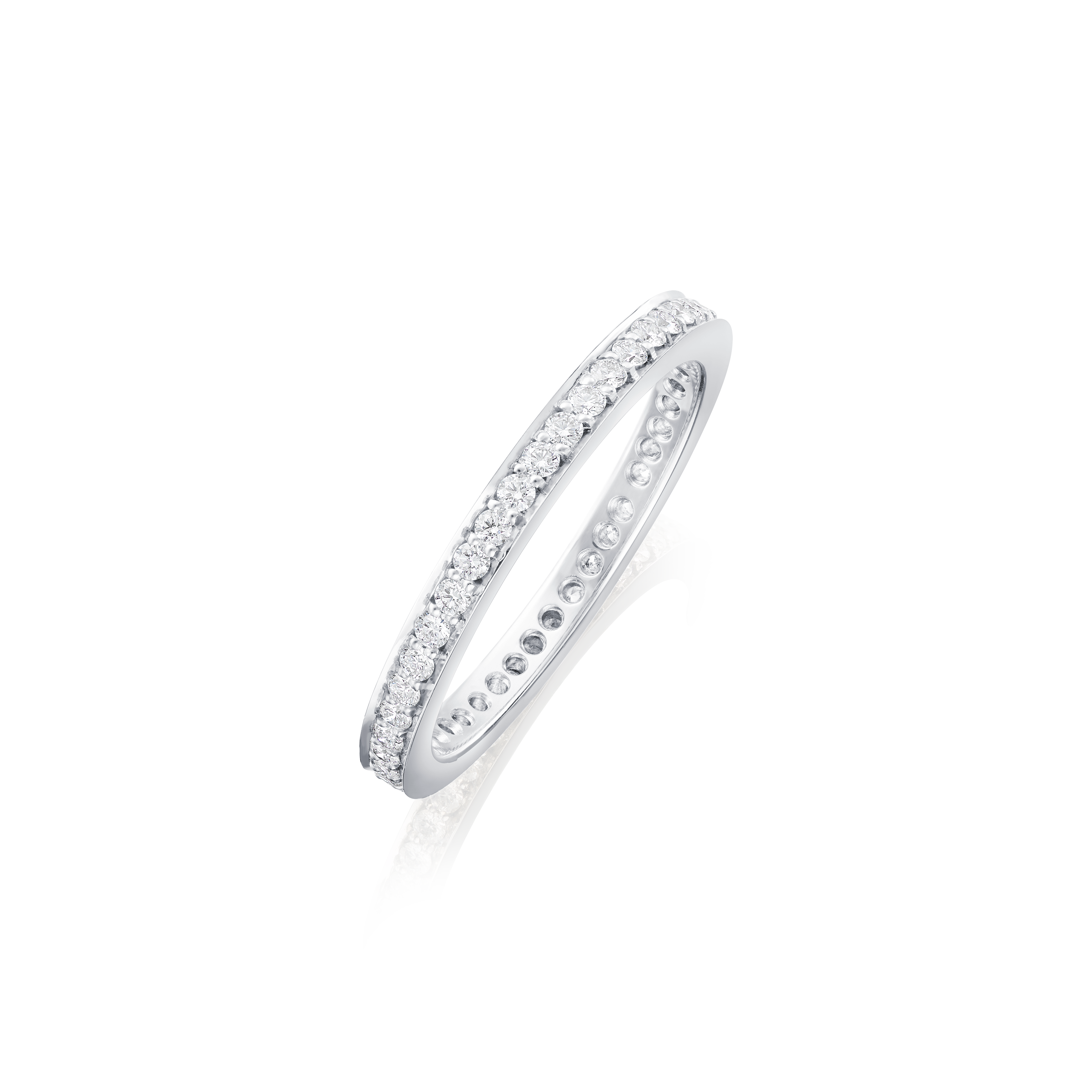 Skyline 2mm Diamond Platinum Ring
