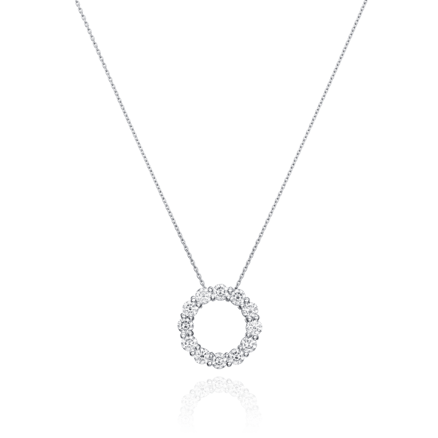 1.28cts Diamond Circle Pendant