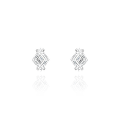 0.80cts Lozenge Cut Diamond Earrings