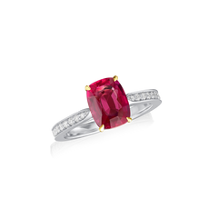 2.02cts Ruby and Diamond Ring