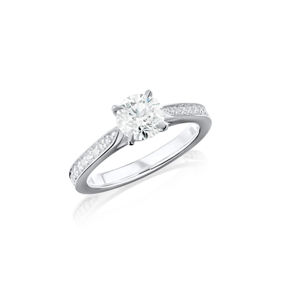 1.00cts Round Brilliant Cut Diamond Solitaire Engagement Ring