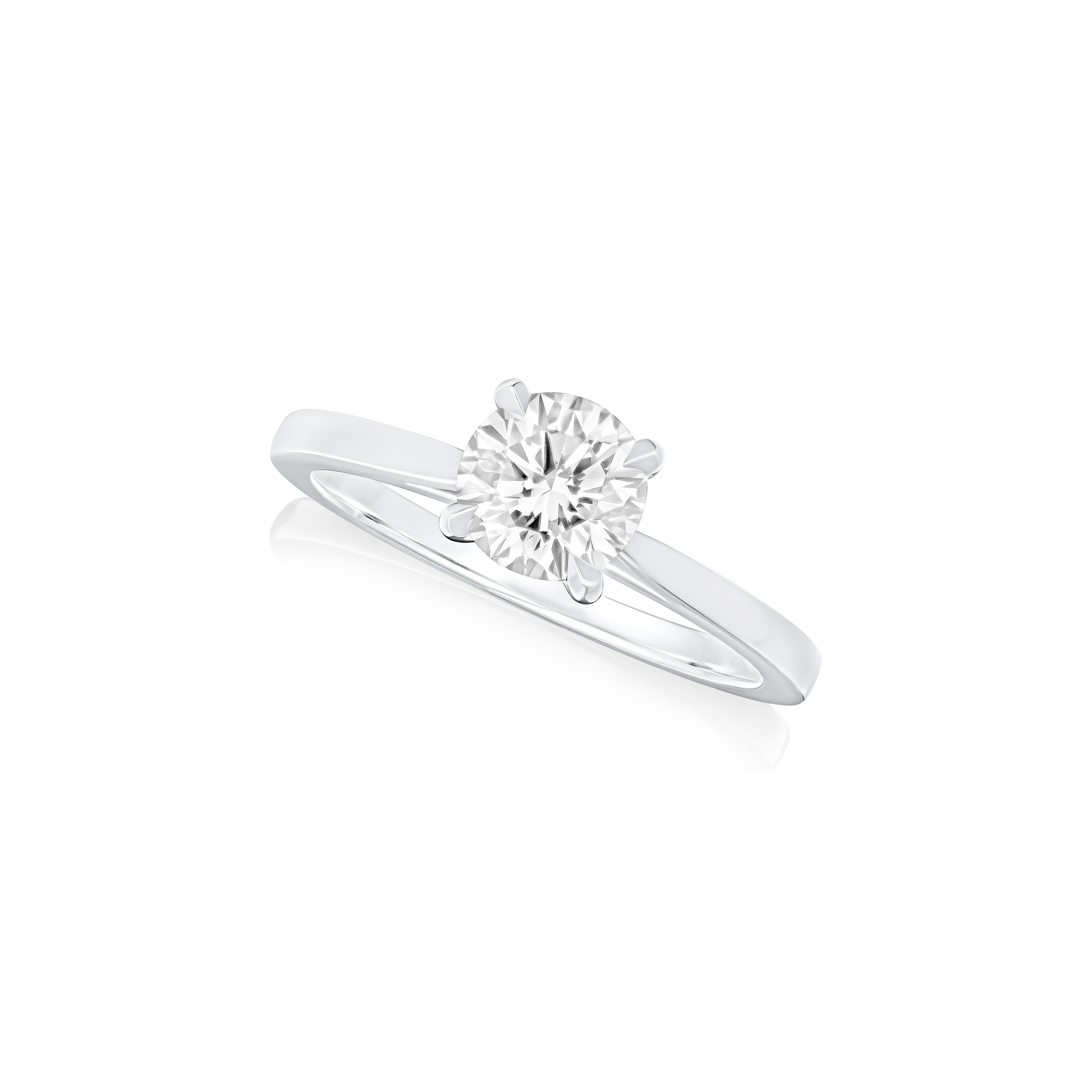 1.00cts Diamond Solitaire Platinum Engagement Ring