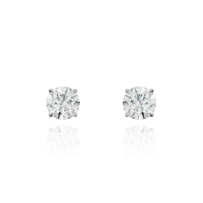 1.00cts Round Brilliant Cut Stud Earrings
