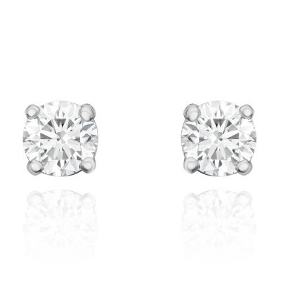 0.51cts Round Brilliant Cut Stud Earrings