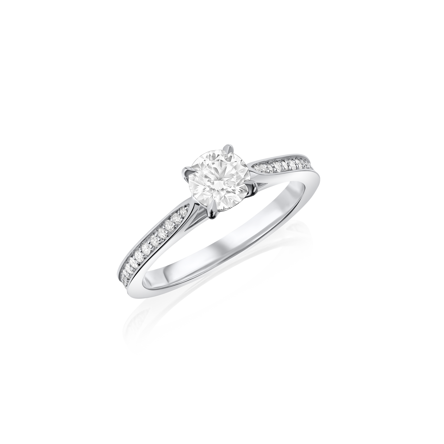 0.60cts Round Brilliant Cut Diamond Solitaire Ring