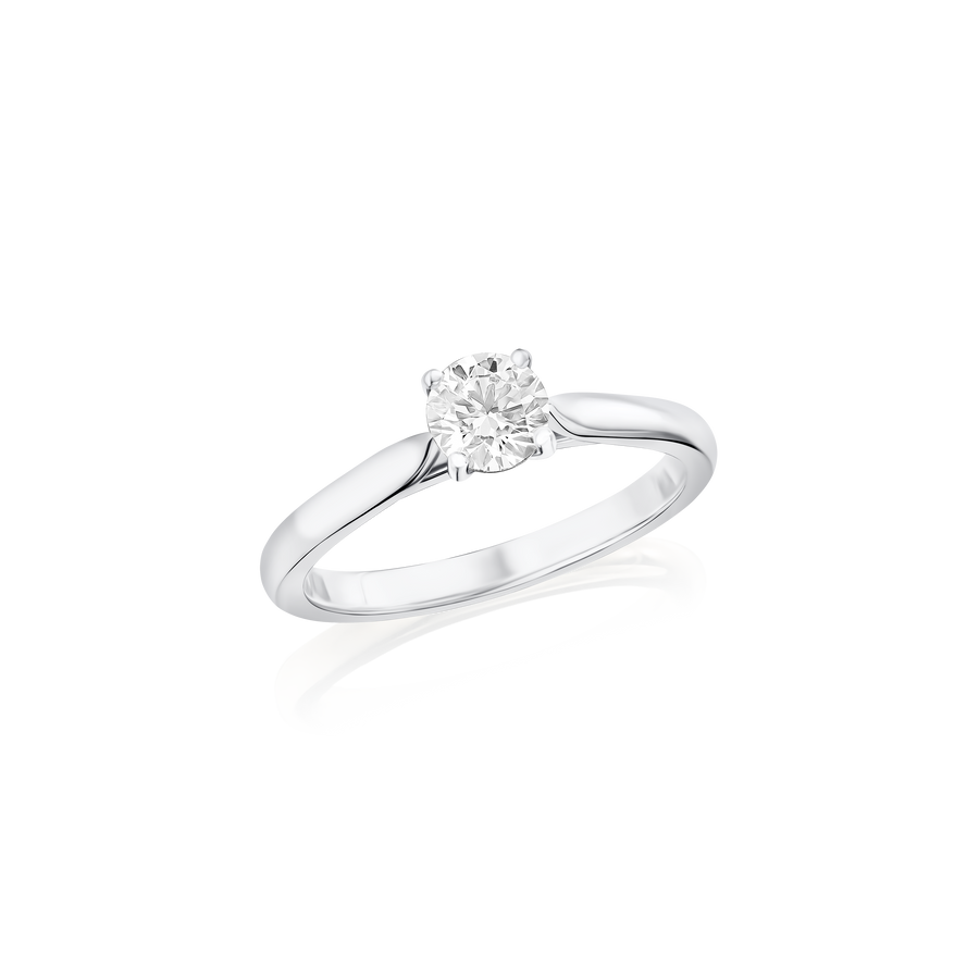0.50cts Round Brilliant Cut Diamond Solitaire Ring