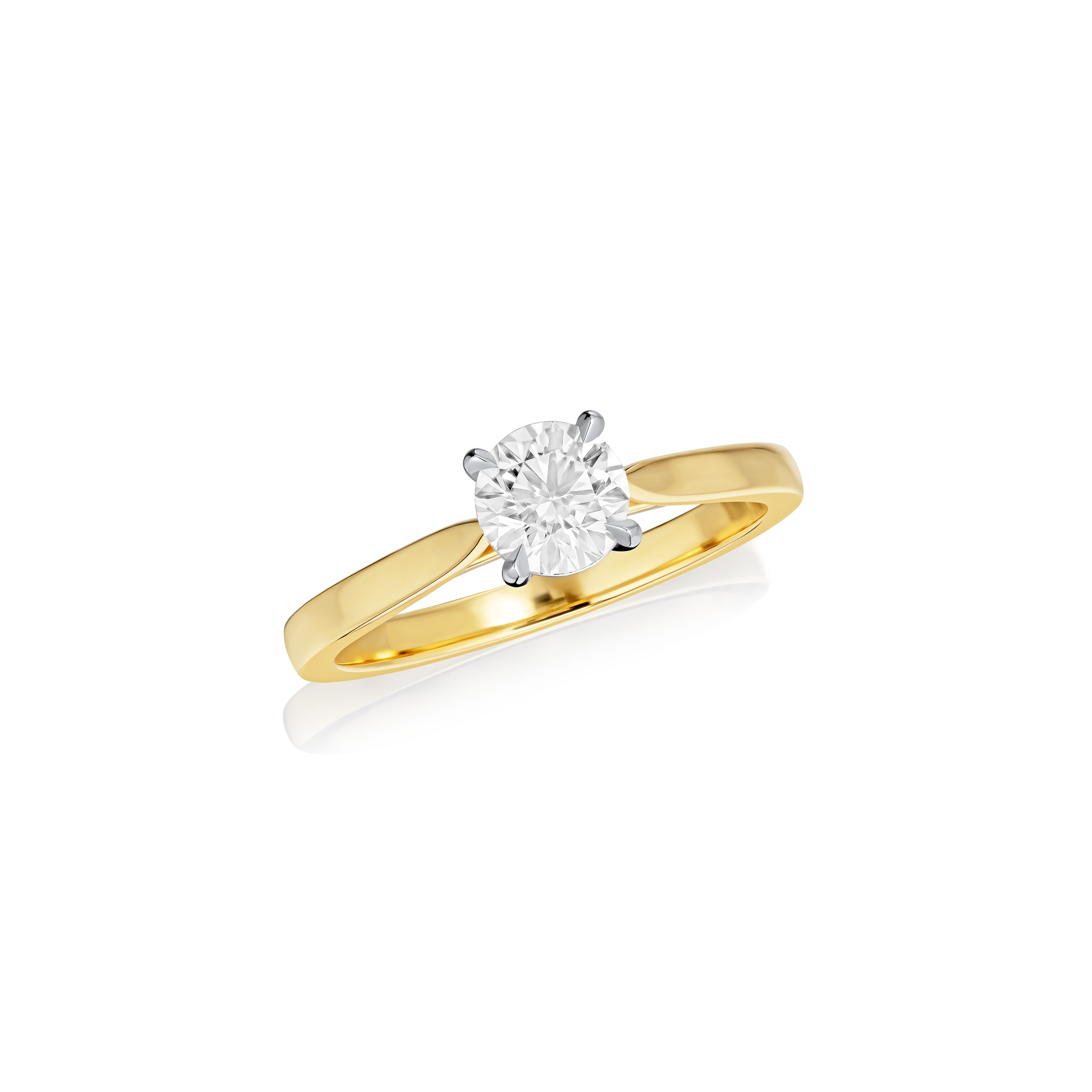 0.71cts Diamond Solitaire Gold Engagement Ring