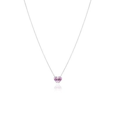 1.53cts Heart Pink Sapphire Pendant