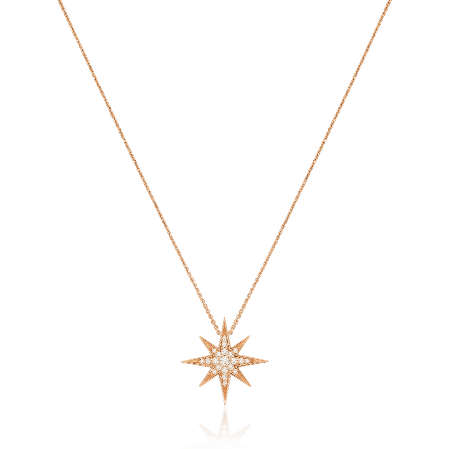 Sienna 18ct Rose Gold Diamond Large Pendant