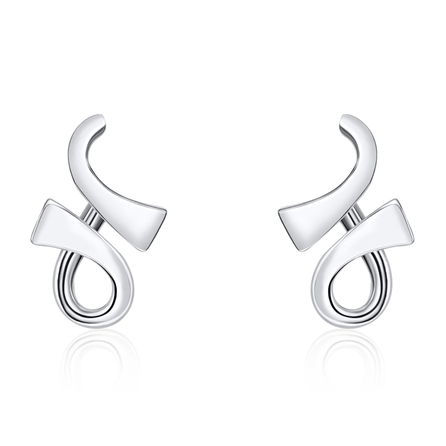 Infinity Silver Earrings