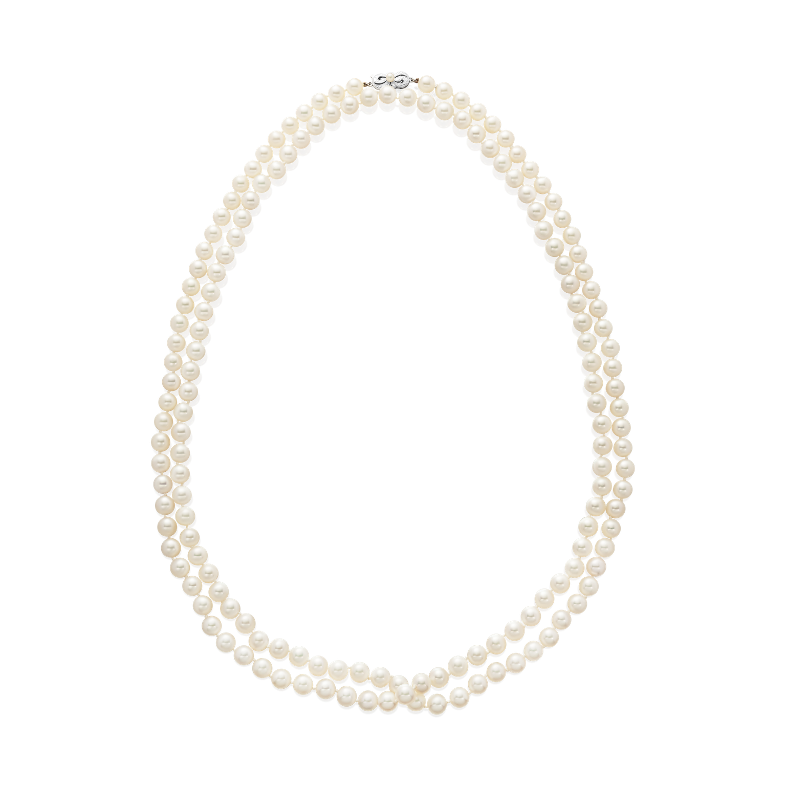 Long Row Cultured Pearl Necklace