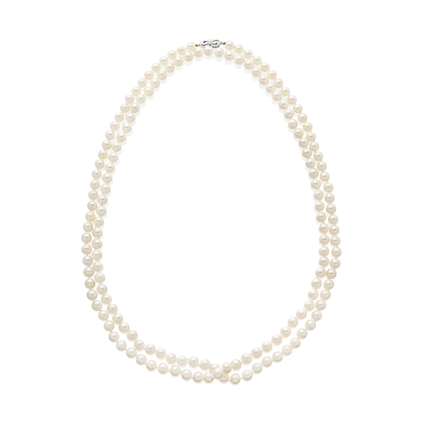 Long Row Cultured Pearl Necklace