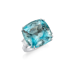 27.94cts Aquamarine and Diamond Ring