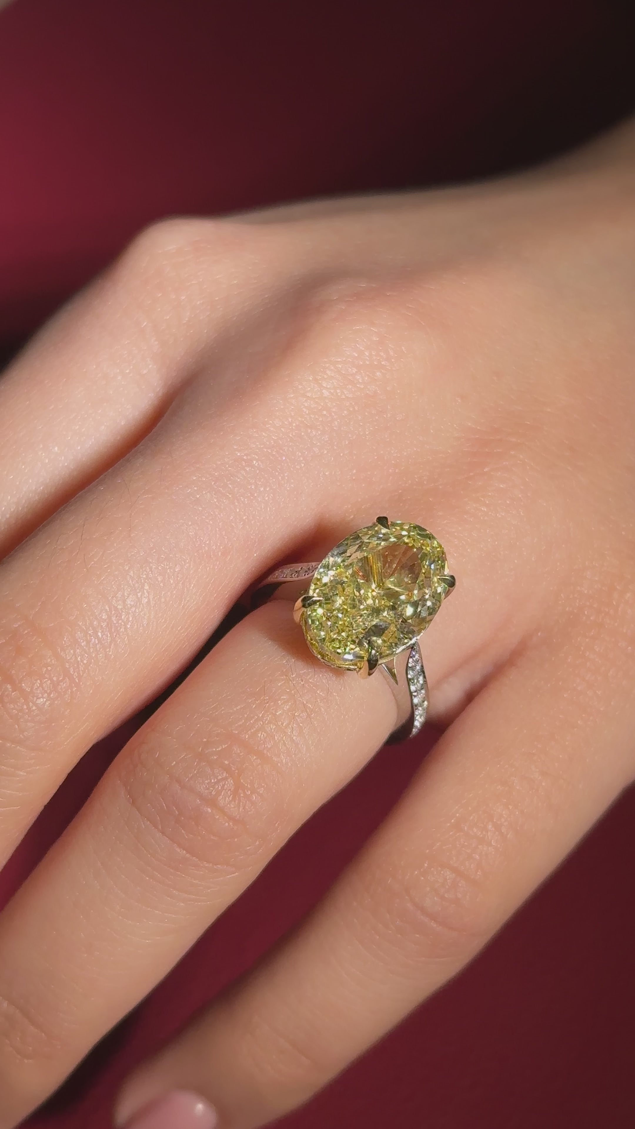 Custom Cushion Cut Yellow Sapphire Halo Engagement Ring | Exquisite Jewelry  for Every Occasion | FWCJ