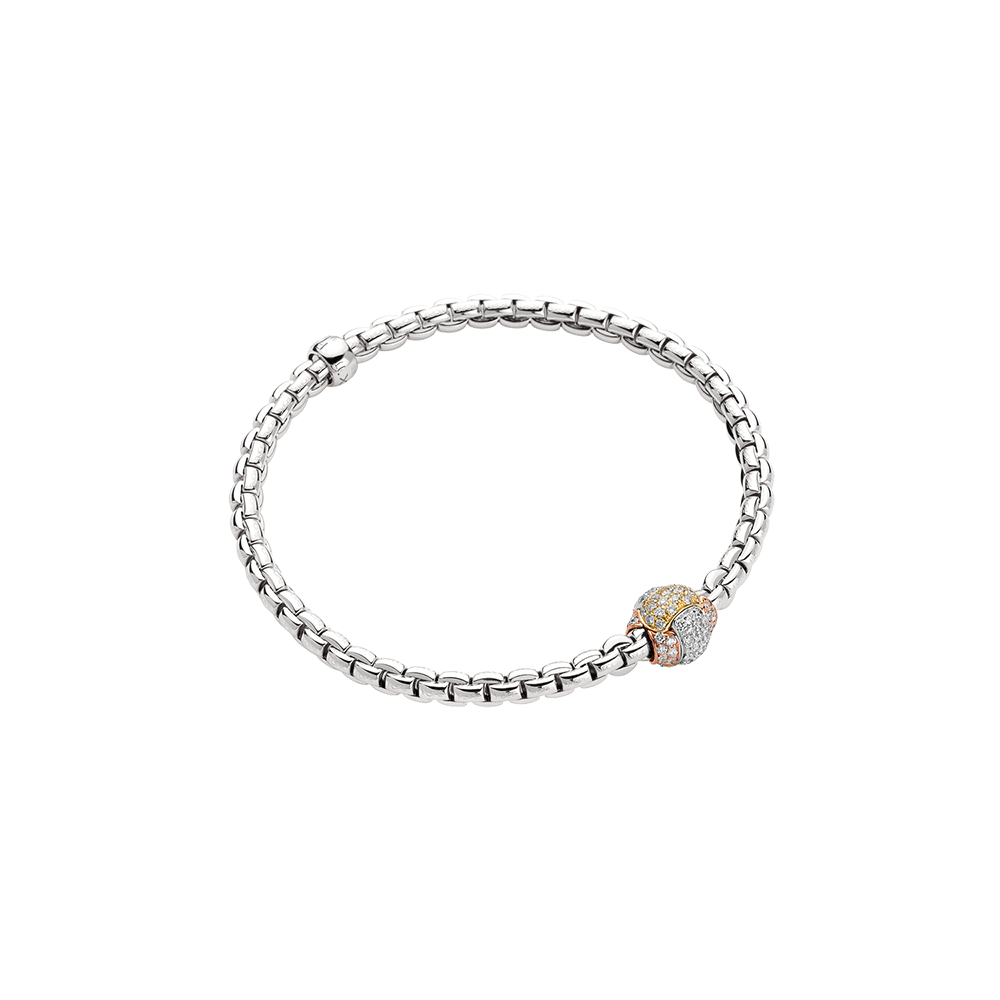 Eka Flex'It Diamond Set Rondel Bracelet