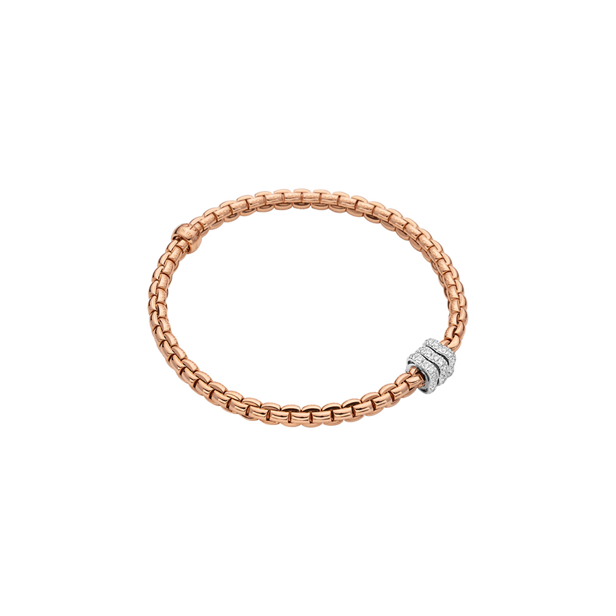 Eka 18ct Rose Gold Pave Diamond Bracelet