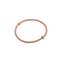 Prima Flex'It 18ct Rose Gold Diamond Bracelet