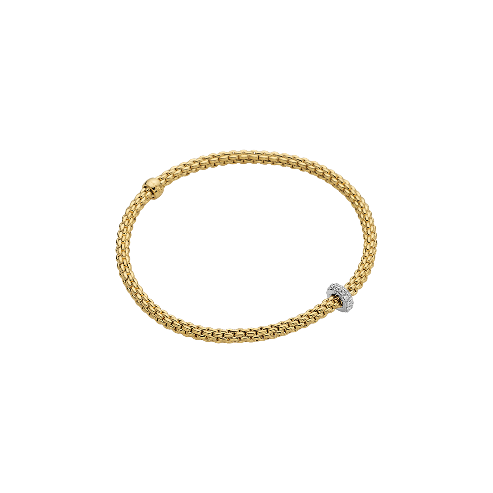 Prima Flex'It 18ct Yellow Gold Diamond Bracelet