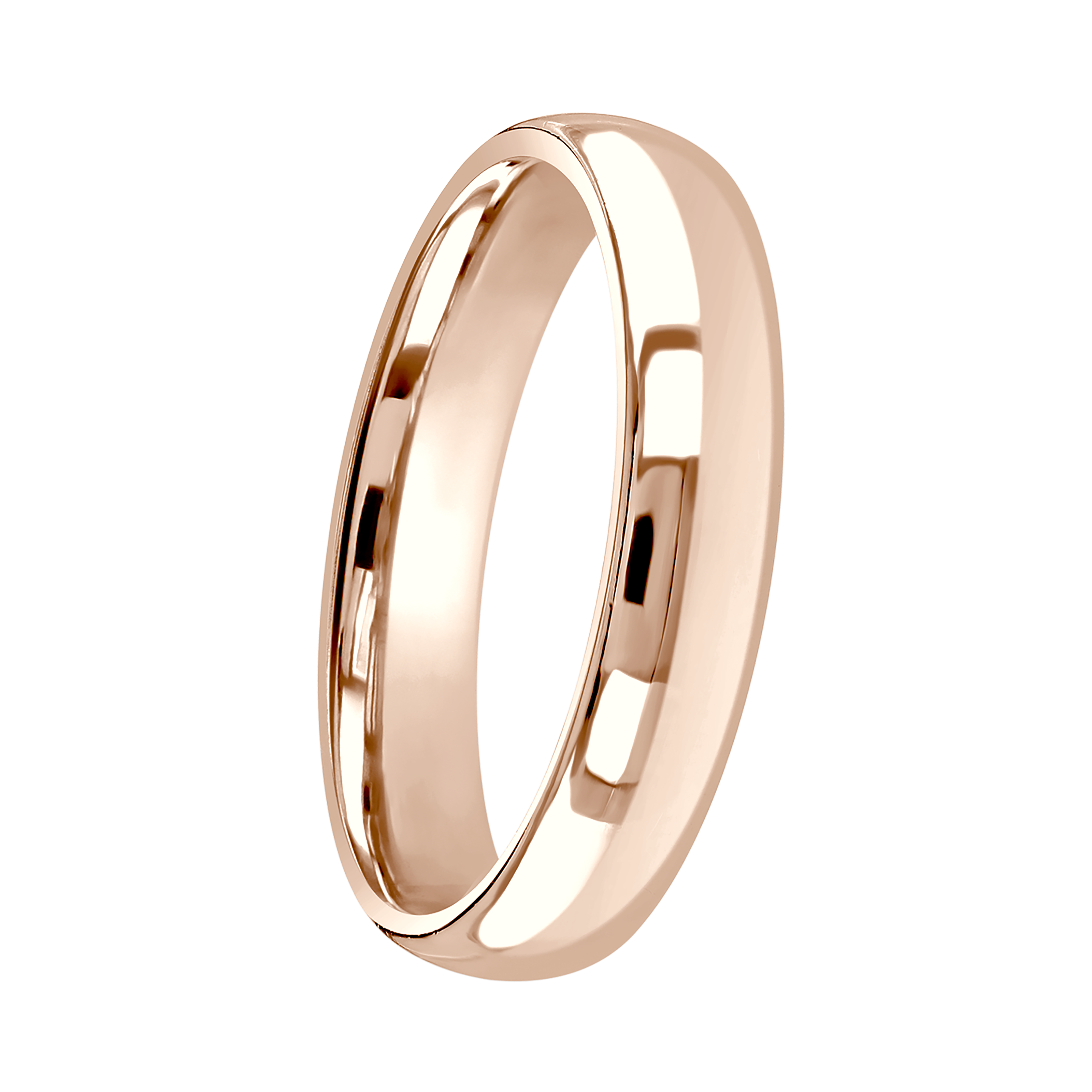 Unisex Rose and white gold diamond set wedding ring set