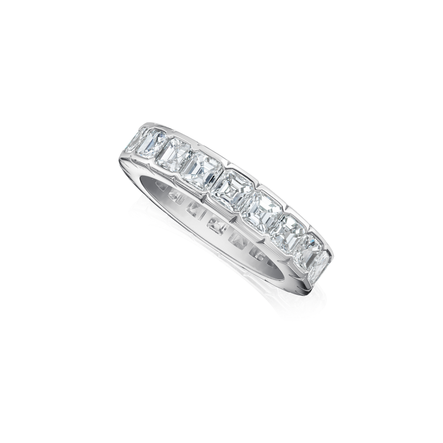 Square Emerald-Cut Diamond Full Eternity Ring