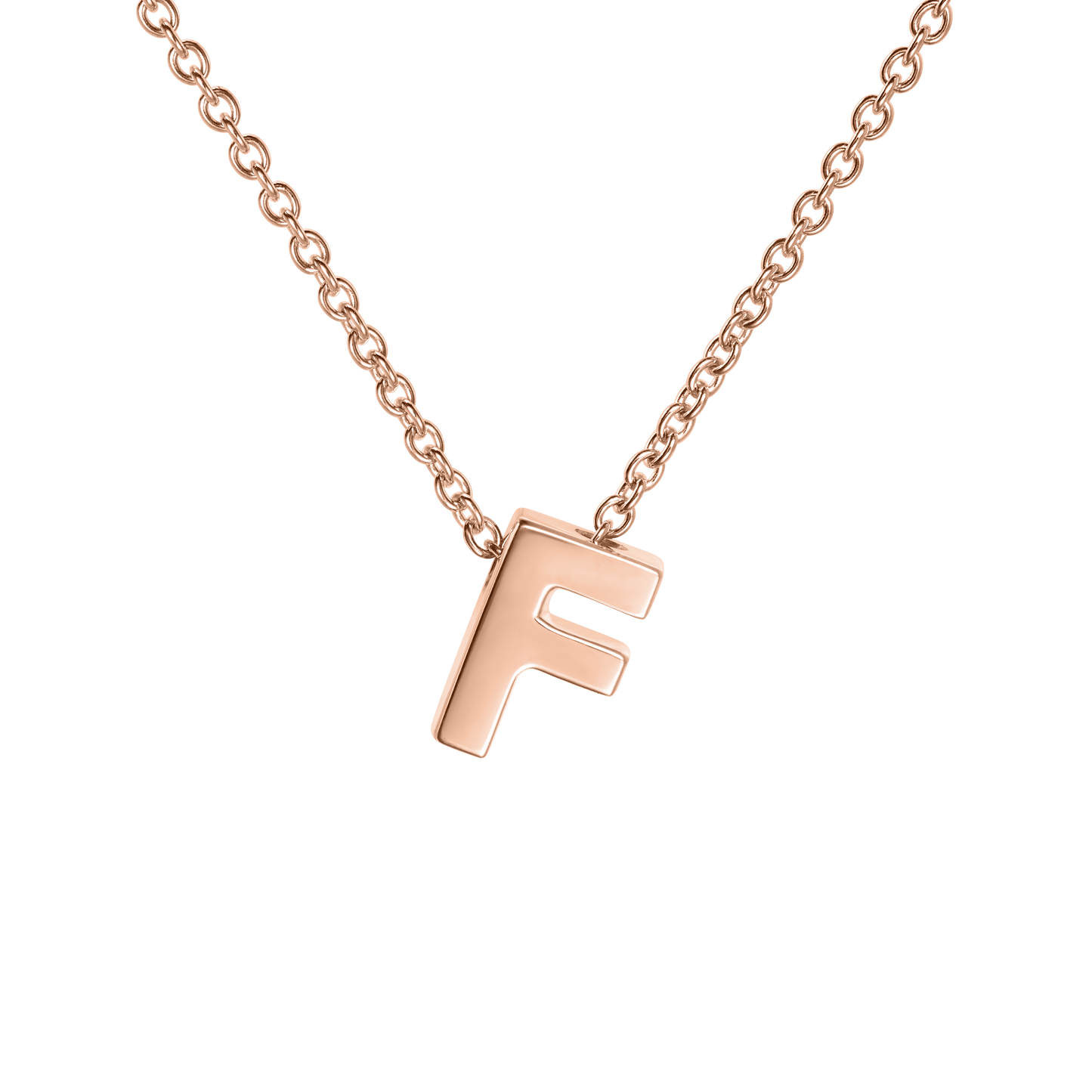 18ct Rose Gold Initial Pendant – G Collins & Sons