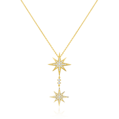 Sienna 18ct Yellow Gold Diamond Drop Pendant