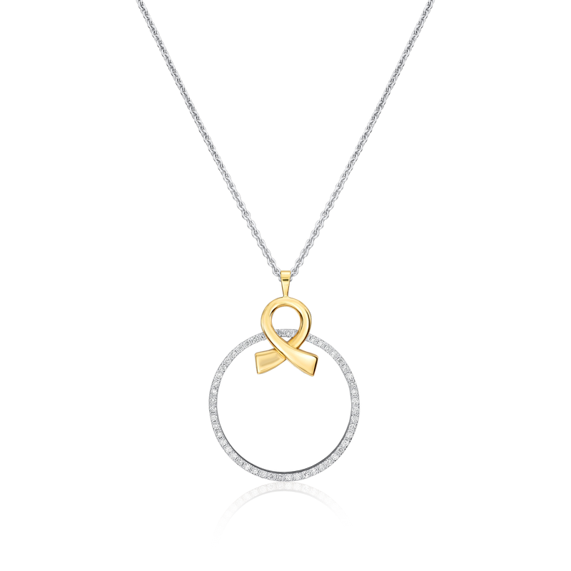 Infinity Collection 18ct White Gold Diamond-Set Pendant