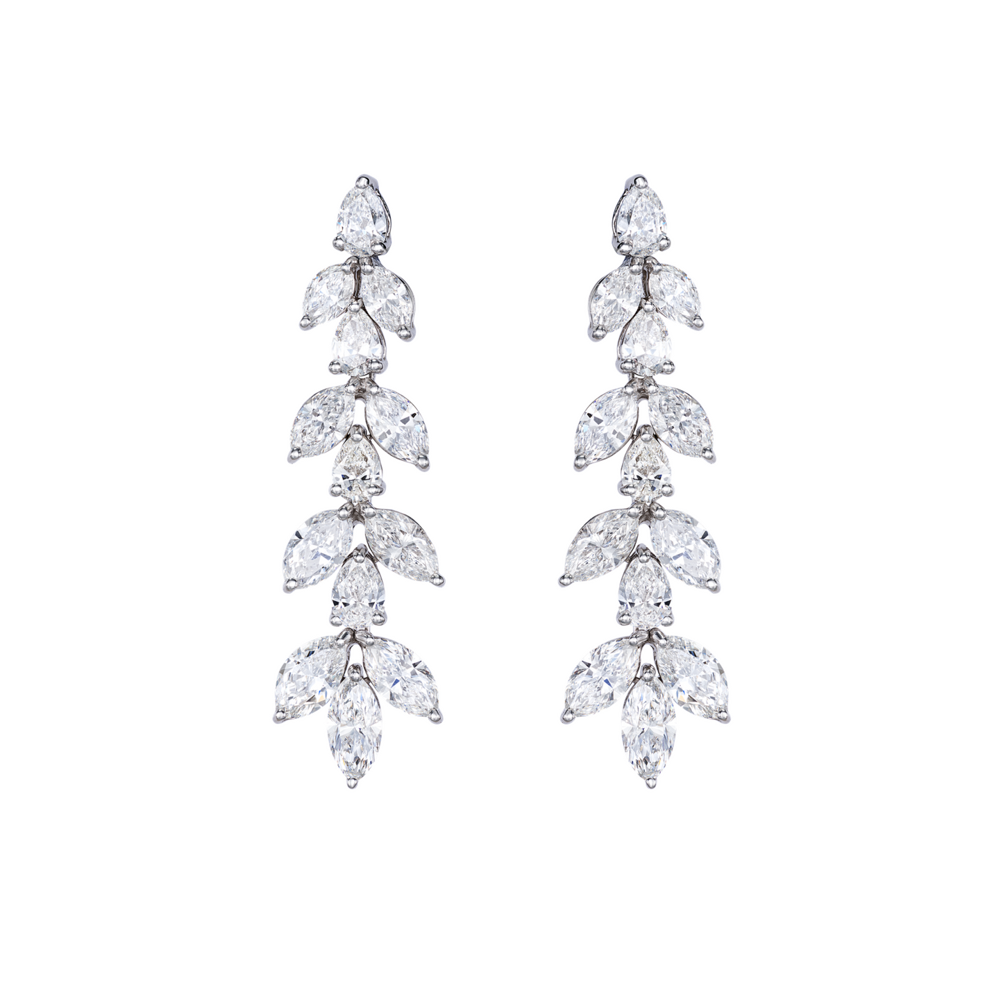 Marquise and Pear Shape Diamond Drop Earrings – G Collins & Sons