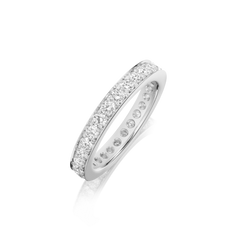 Skyline 4mm Diamond Platinum Ring