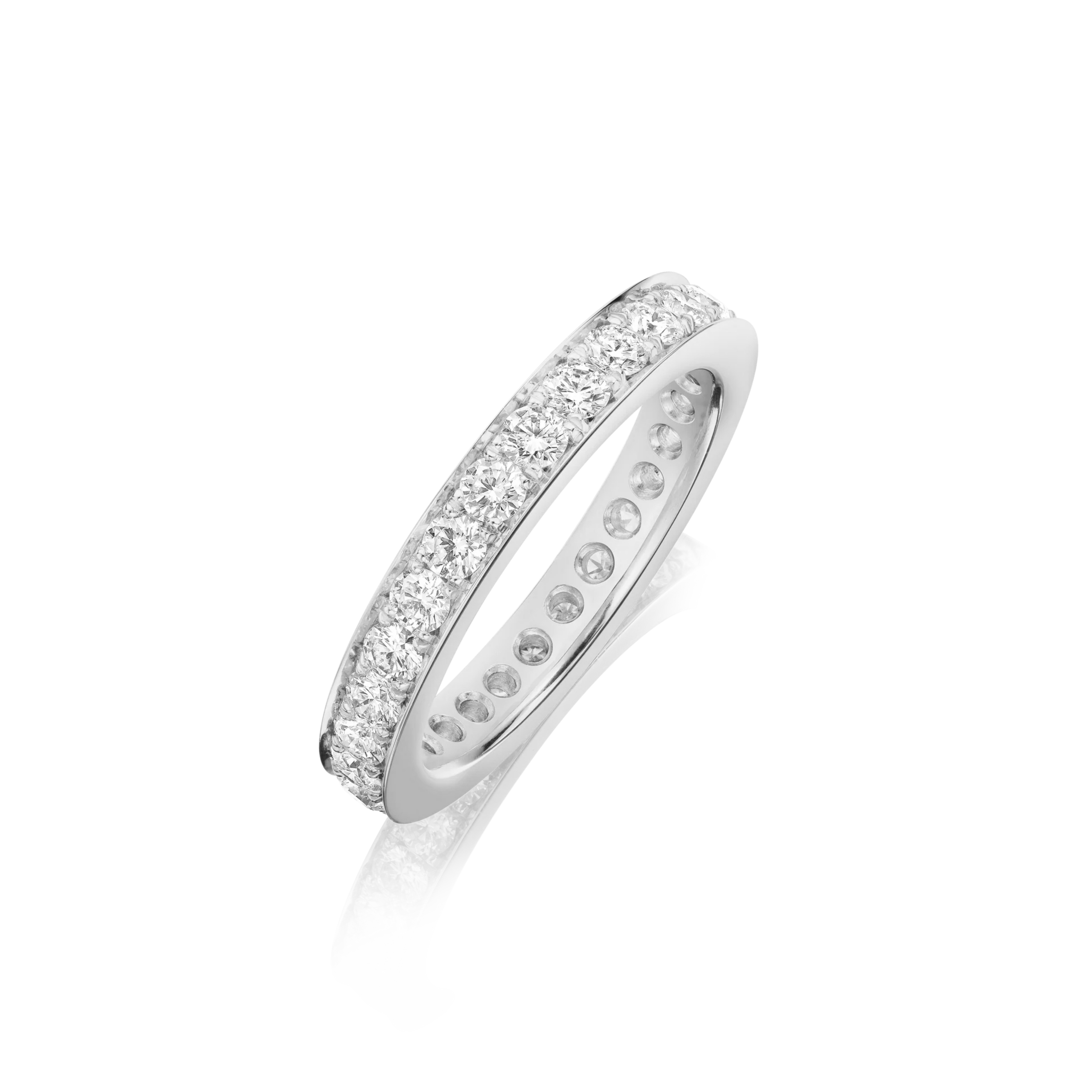 Skyline 4mm Diamond Platinum Ring