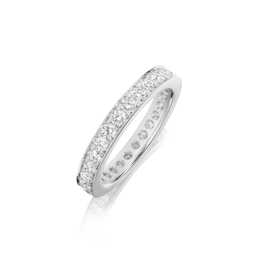 Skyline 4mm Diamond Eternity Ring in Platinum