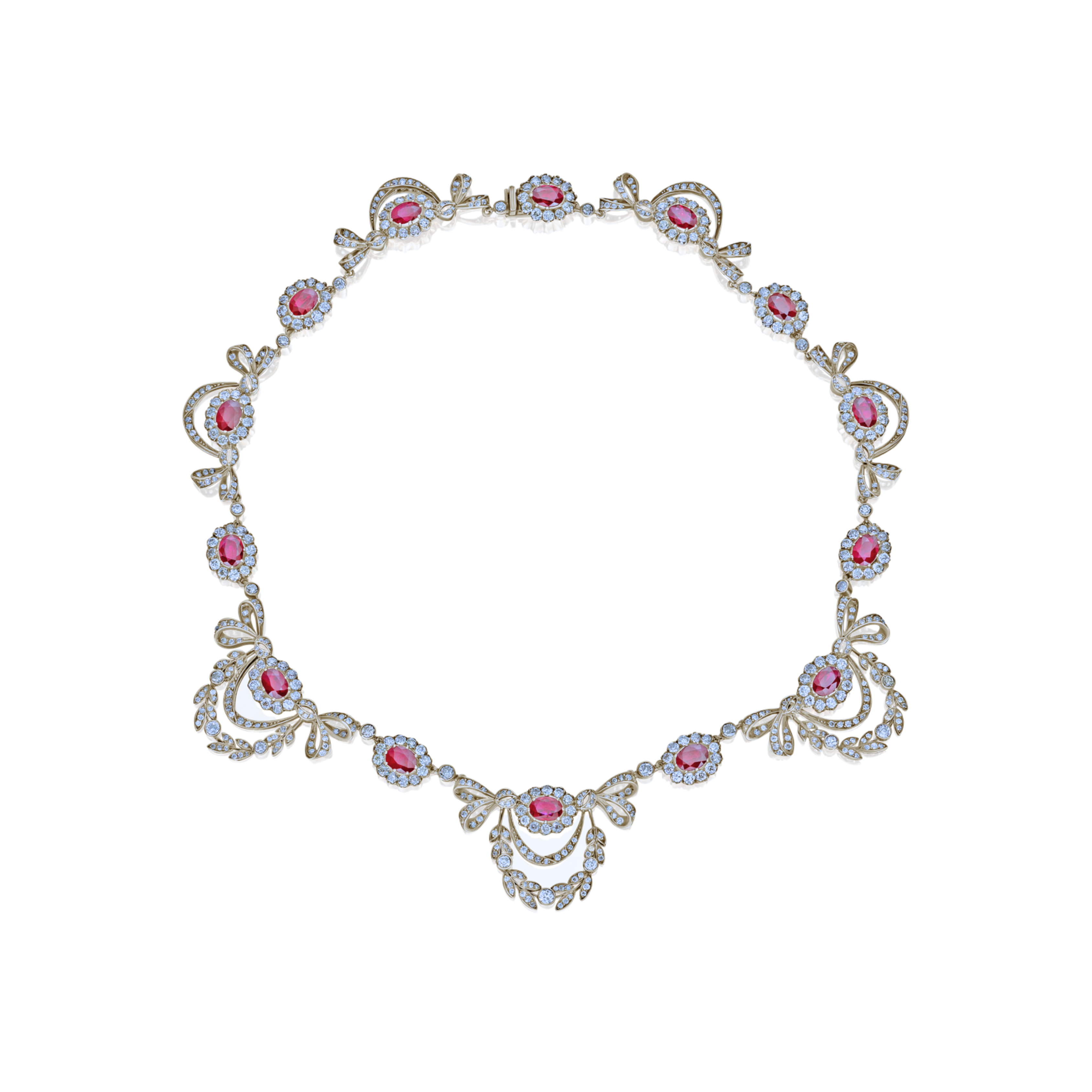 Ruby and Diamond Necklet