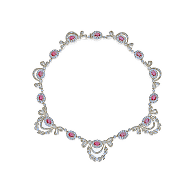 Ruby and Diamond Necklet