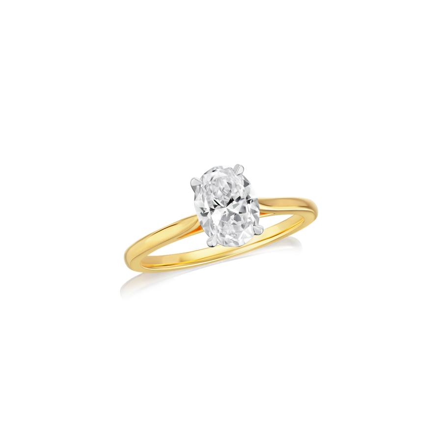 1.22cts Oval Diamond Solitaire Ring