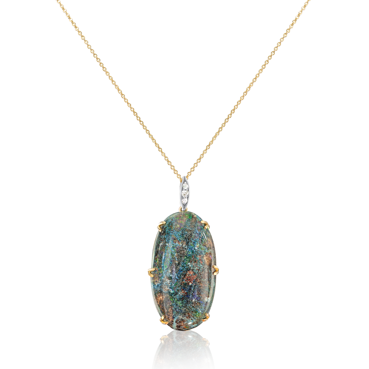 Jewelry Natural Black Opal Necklace Black Opal Jewelry Genuine