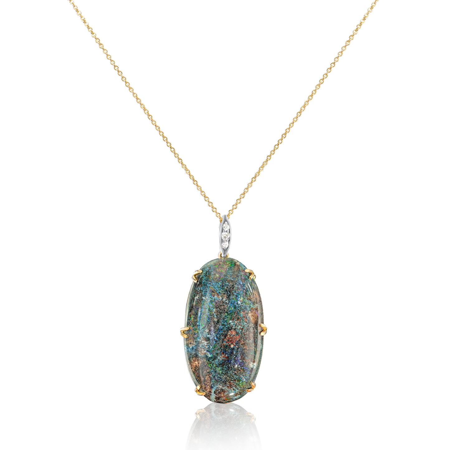 25.88cts Black Opal Pendant