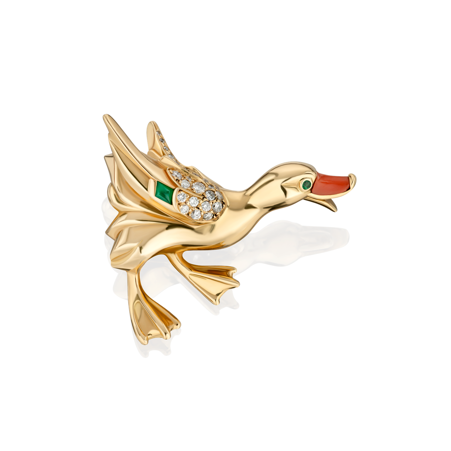 Cartier Vintage Gold Duck Brooch