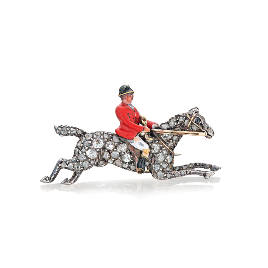 Horse and Rider Brooch